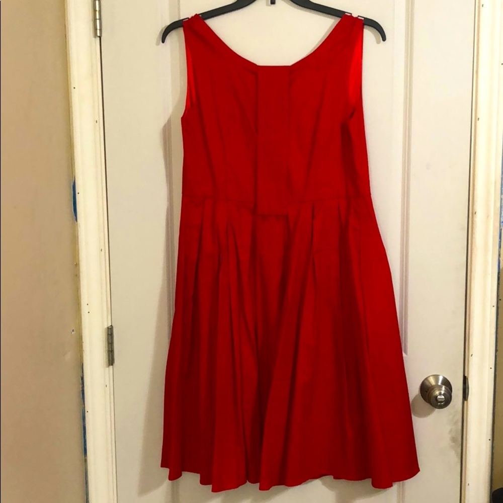 Red evening dress